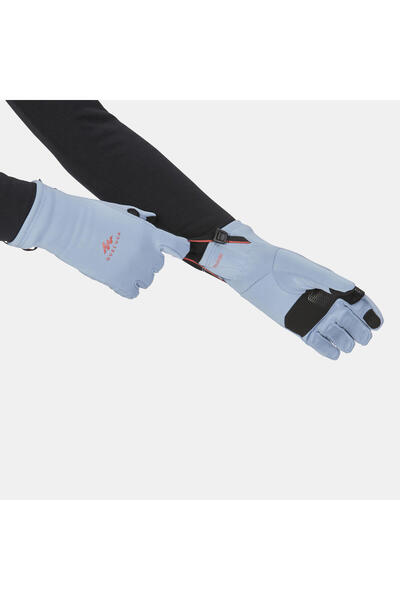 Decathlon Quechua Kids Outdoor Touchscreen Gloves - Blue - 6 / 14 Years - Sh500 Mountain Strech