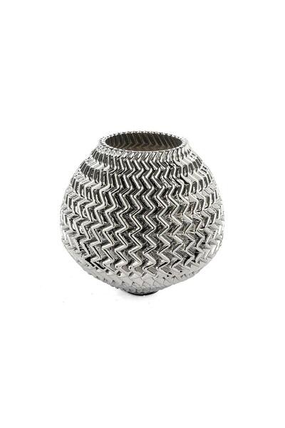 Mikasa Moor Silver Porcelain Vase 23cm