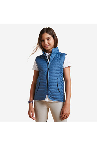 Decathlon Fouganza Çocuk Binici Yeleği - Turkuaz - 100