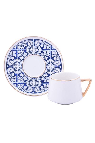 ATÖLYE OASİS 6 Winter 12 Piece Coffee Cup Set - Iznik Pattern