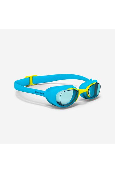 Decathlon نظارات السباحة للأطفال Nabaiji - أزرق/أصفر - نظارات شفافة - Xbase