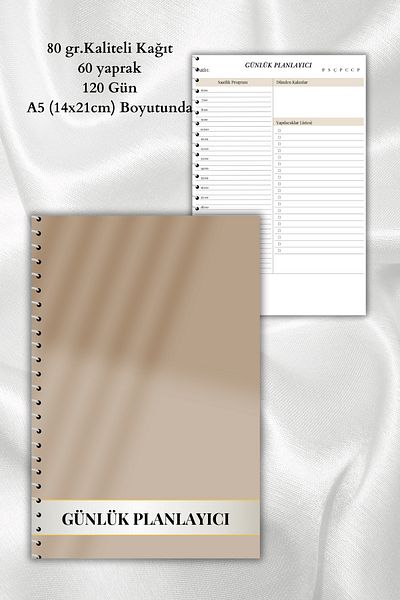 daily notebook 120 Day Daily Planner - A5 Size (14X21 cm)