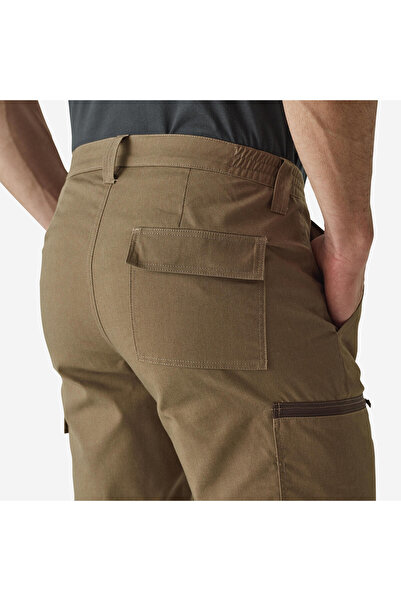 Decathlon Solognac Men's Cargo Hunter Pants - Brown - Hunting and Nature Observation - Steppe 300