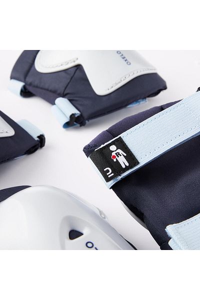 Decathlon Children's Skate/Skateboard/Scooter 3x2 Support Set - Blue - PLAY