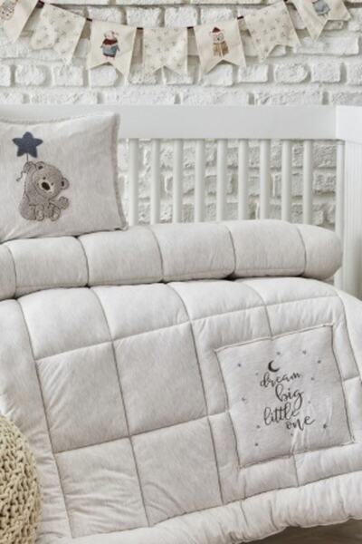 Karaca Home Softy Star Bear Bej Gri Bebek Cotton Comfort