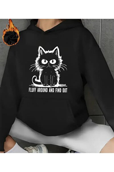 KMS MODA FLUFF AROUND Hanorac imprimat pentru femei - Țesătură compactă din b...