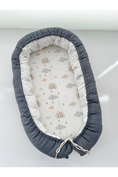 Jaju Baby İndigo Lüx Babynest ve Yastık