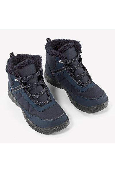 Decathlon Quechua Kids Waterproof Outdoor Snow Boots - Navy Blue - 35 / 38 - Sh100
