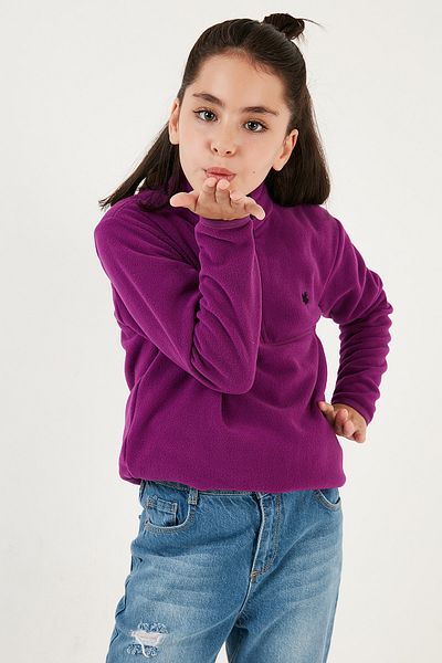 Lela Unisex Παιδικό Fleece - Μαλακή υφή, Φερμουάρ, Γιακάς, Χειμώνας 5905002