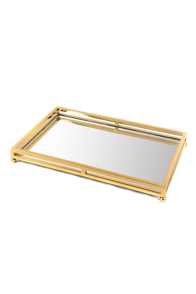 Mikasa Moor Gold Rectangular Tray 41X26Cm