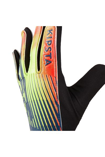 Decathlon قفازات حارس المرمى للأطفال من Kipsta - أسود / أصفر / أحمر