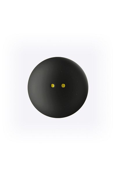 Decathlon Squash Ball - 2 Pieces - Double Yellow Dots - Sb 990