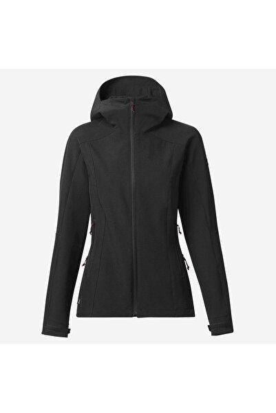 Decathlon Forclaz Kadın Outdoor Rüzgar Kesen Softshell Mont - Siyah - MT500