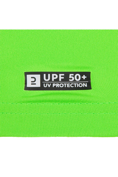 Decathlon Olaian Παιδικό μπλουζάκι με κοντό μανίκι με προστασία UV - Πράσινο - Μοτίβο - 100