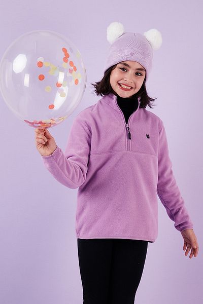 Lela Μαλακή υφή με φερμουάρ γιακάς Raised Winter Fleece Unisex Παιδικό Fleece 5905002