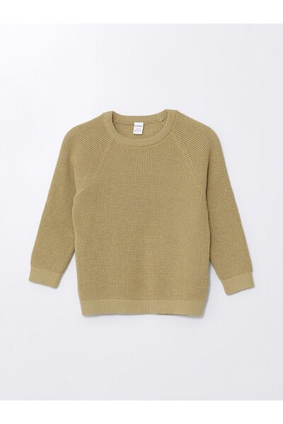 LC Waikiki Crew Neck Long Sleeve Baby Boy Knitwear Sweater - W45684Z1