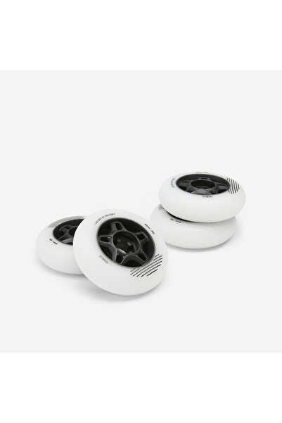 Decathlon Oxelo Yetişkin Paten Tekerleği - 80 mm - 80A - Beyaz - Fit Fitness