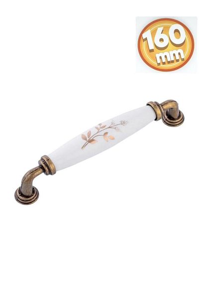Porcellana Perla الخزف الأثاث المعدني مقبض Kulb خزانة درج مرحاض المطبخ الحمام مقبض -مقبض-Ruby160mm-STK3300