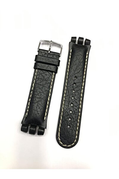 MercanSaat Swatch Irony Uyumlu Nabab Hakiki Deri Saat Kordonu Kayışı 21 mm