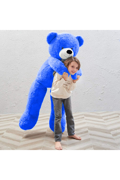 Solemia دب قطيفة لطيف بحجم كبير 140 سم مع ربطة عنق - هدية خاصة للحبيب - تصنيع...