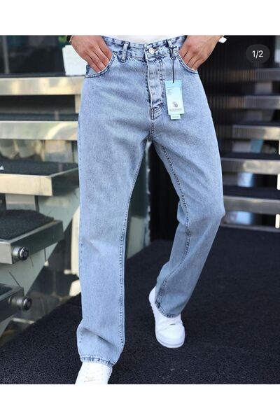 Z1MAN Ice Blue Baggy Pants
