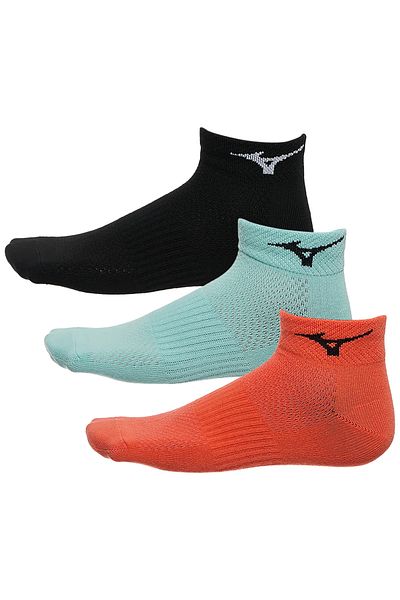 MIZUNO Унисекс чорапи за тренировка Mid 3p, черно/синьо/оранжево