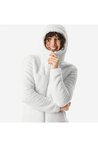 Decathlon Palton de iarnă din lână pentru exterior pentru femei Quechua/Palton de zăpadă - alb - SH500