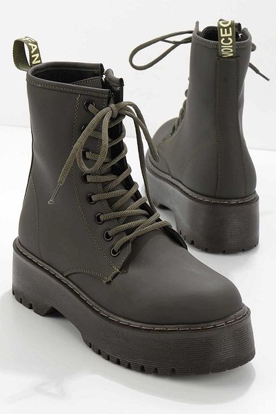 Bambi Matte Khaki Women's Boots & Booties02823410009