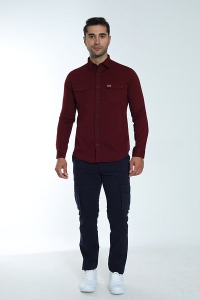 Cordial Men's Seasonal Shirt Double Pocket Flap 100% Cotton