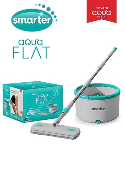 SMARTER Aqua Flat Automatic Cleaning Kit - Water Separation Feature, Tablet Mop Mop