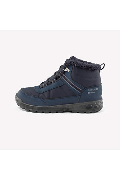 Decathlon Quechua Kids Waterproof Outdoor Snow Boots - Navy Blue - 35 / 38 - Sh100
