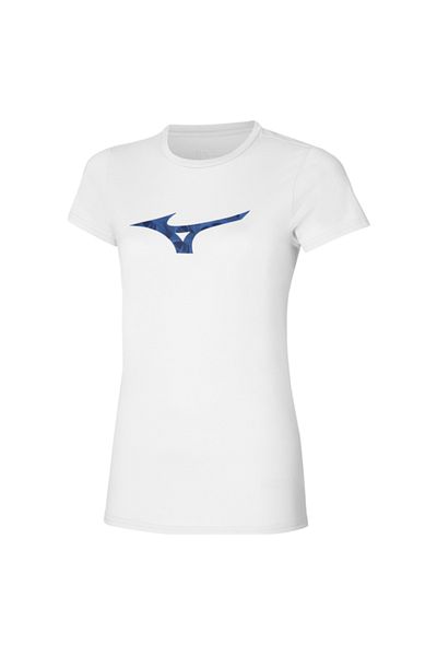 MIZUNO Λευκό Γραφικό T-Shirt Παρίσι Γυναικείο
