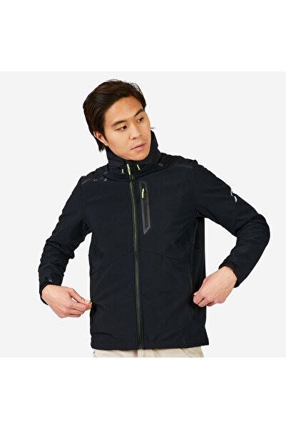 Decathlon Erkek Softshell Mont - Siyah - Sailing 900