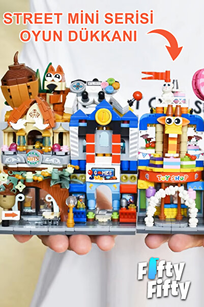 Vagonlife Loz Street Mini Series Toy Shop -Lz1643 (414 Pieces) Toy Building Set