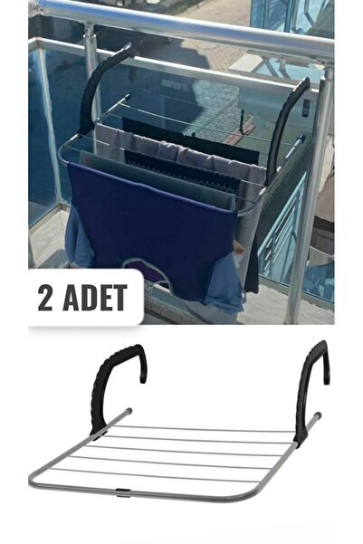 Bayev 2 Adet Petek Üstü Çamaşır Kurutmalık - Balkon Kurutmalık Askısı