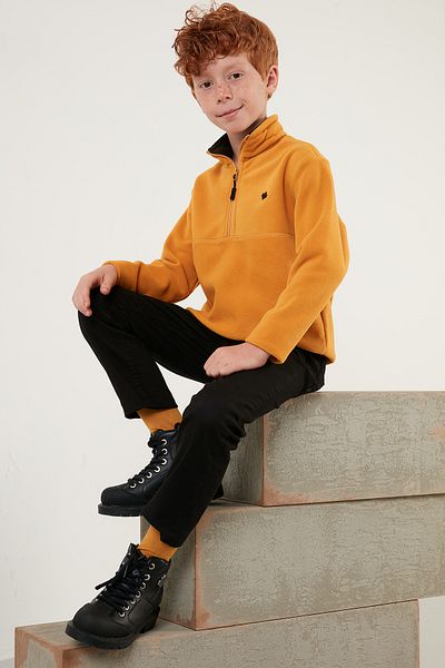 Lela Μαλακή υφή με φερμουάρ γιακάς Raised Winter Fleece Unisex Παιδικό Fleece 5905002