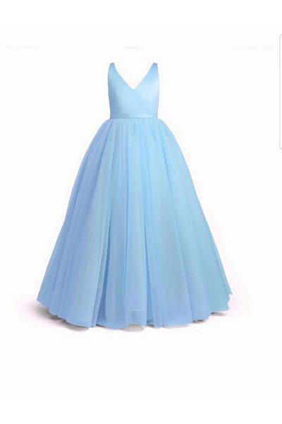 Mashotrend Loire Cross Model Tulle Detaliat - Rochie de seară Fete - Fustă lungă Rochie Fete