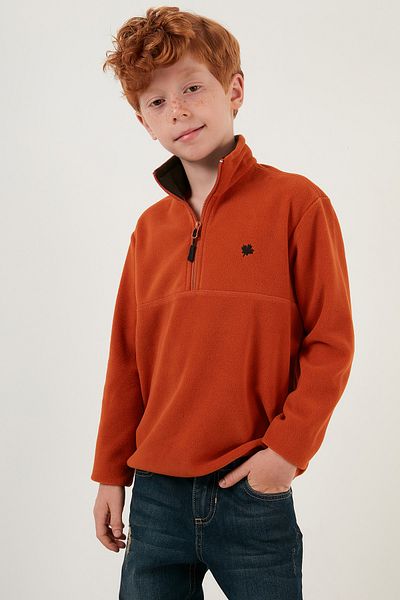 Lela Μαλακή υφή με φερμουάρ γιακάς Winter Fleece Unisex Παιδικό Fleece 5905002