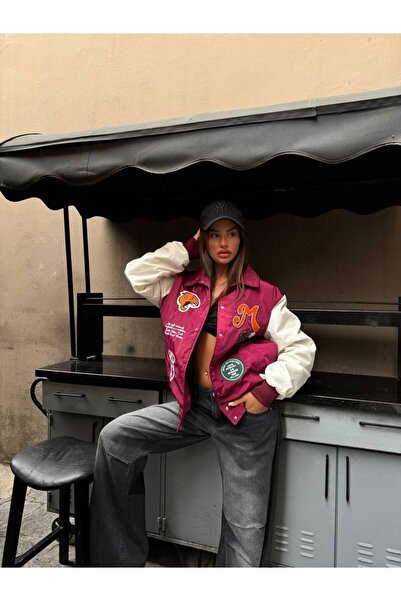 Secret Passion Lingerie Yeni Sezon  Polo Yakaı Çıt Çıtlı Kadın Oversize Kolej...