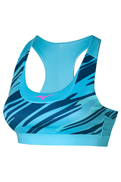MIZUNO حمالة صدر رياضية للسيدات من Alpha Graphic باللون الأزرق