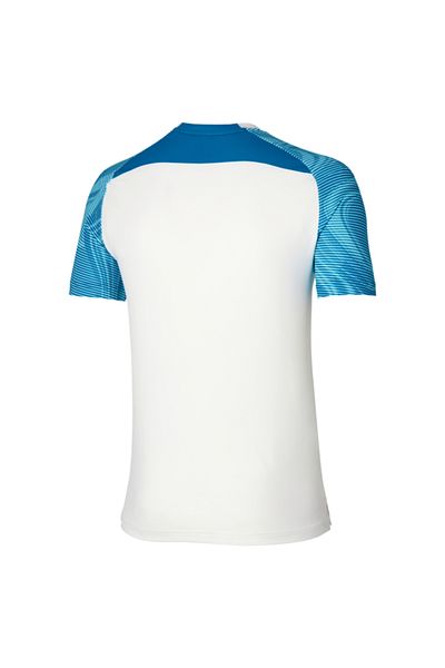 MIZUNO Charge Shadow Tee Ανδρικό T-Shirt Λευκό / Μπλε