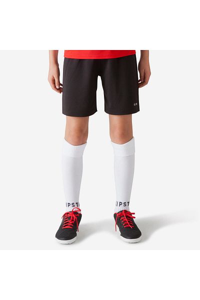 Decathlon Pantaloni scurți de fotbal Essentiel pentru copii - negri
