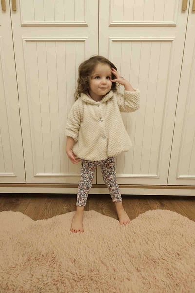 Peki Welsoft Polyester Cotton Coat for Baby Girl - Add 5 Pay 4 Winter Jacket, Gift Fleece 15184