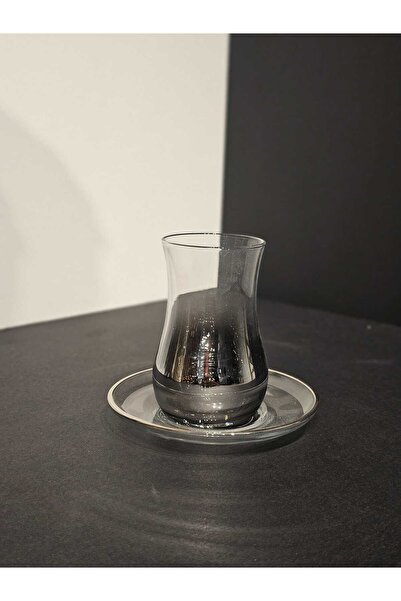 Monna Rosa TİTANYUM PLATİN 12 PARÇA ÇAY SETİ