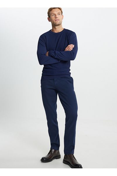 ALTINYILDIZ CLASSICS Ανδρικό παντελόνι Altınyıldız Classics Navy Blue Slim Fit - COE 012510109   Πλαϊνή τσέπη