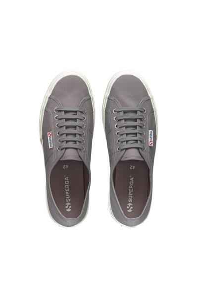 Superga 2750-cotu حذاء رياضي كلاسيكي للجنسين باللون الرمادي الداكن