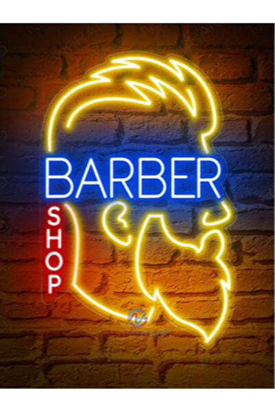 KAMER NEON LED IŞIKLI KUAFÖR, BERBER