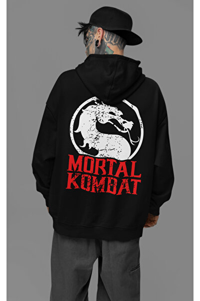 SEVBANO هودي أنيمي كبير الحجم مطبوع للجنسين من مورتال كومبات