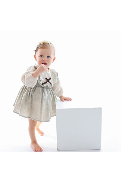 aysskids LUNA kız bebek özel gün doğumgünü bebek mevlüdü bayramlık elbise