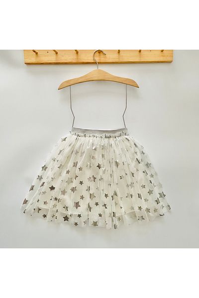 lillia kids 19 May 23 April Birthday Special Design Glitter Printed Tutu Skirt
